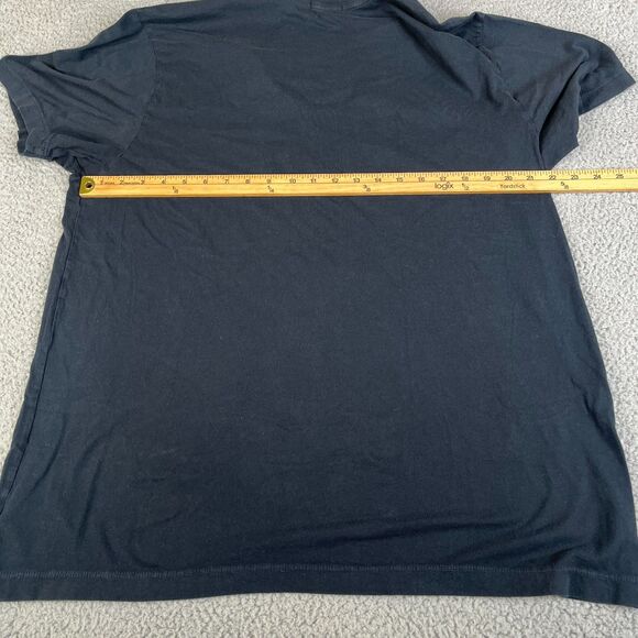 James Perse T-Shirt Mens XXL Size 5 Black V Neck 100% Combed Cotton MLJ3352 - Picture 7 of 10